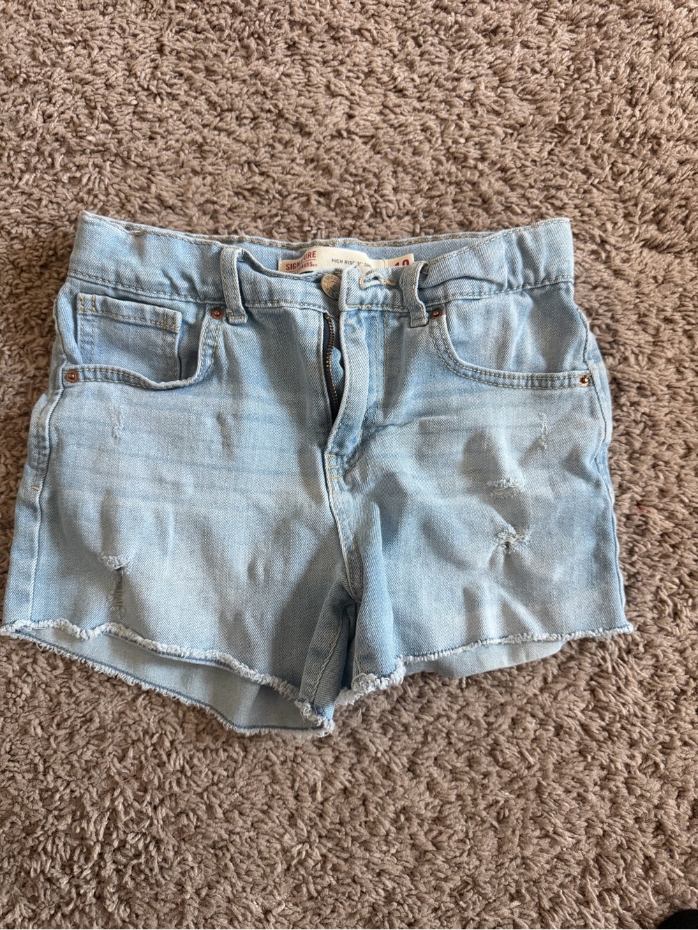 Gently used Light Wash Denim Cutoff Shorts - Women